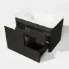 Picture of Modern 80 cm Floating Bathroom Vanity with Sink, Soft LED, Ample Storage