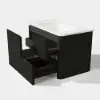 Picture of Modern 80 cm Floating Bathroom Vanity with Sink, Soft LED, Ample Storage