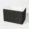 Picture of Modern 80 cm Floating Bathroom Vanity with Sink, Soft LED, Ample Storage