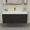 Modern 47.2" Floating Bathroom Vanity with Sink, Soft LED, Ample Storage