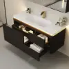 Modern 47.2" Floating Bathroom Vanity with Sink, Soft LED, Ample Storage