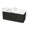 Modern 47.2" Floating Bathroom Vanity with Sink, Soft LED, Ample Storage