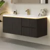 Modern 47.2" Floating Bathroom Vanity with Sink, Soft LED, Ample Storage