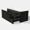 Modern 47.2" Floating Bathroom Vanity with Sink, Soft LED, Ample Storage