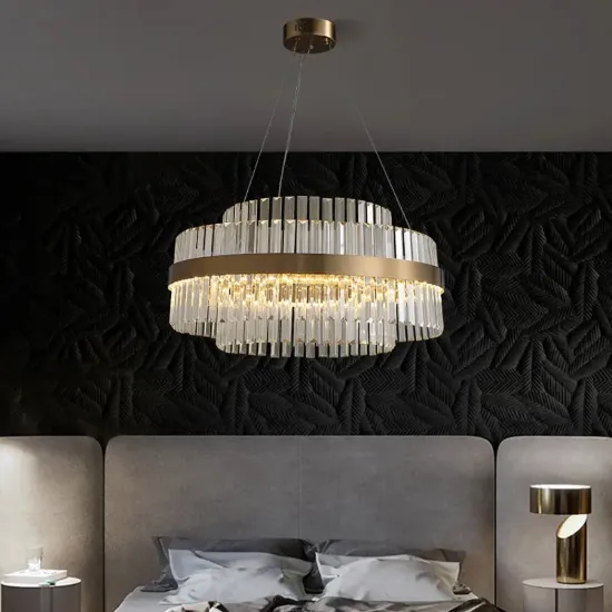 Fixedo Modern Crystal LED Chandelier & Kitchen Island Light Set – AUD-H2472