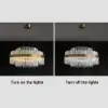 Fixedo Modern Crystal LED Chandelier & Kitchen Island Light Set – AUD-H2472