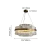 Fixedo Modern Crystal LED Chandelier & Kitchen Island Light Set – AUD-H2472