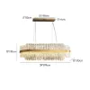 Fixedo Modern Crystal LED Chandelier & Kitchen Island Light Set – AUD-H2472