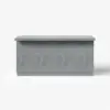 180 cm Japandi Grey Wood Kitchen Island with Multi-Storage and LED Light