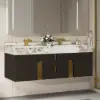 Artis 152cm Floating Double Sink Bathroom Vanity Sintered Stone Top