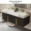 Artis 152cm Floating Double Sink Bathroom Vanity Sintered Stone Top