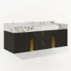 Artis 152cm Floating Double Sink Bathroom Vanity Sintered Stone Top