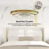 Fixedo Modern Crystal LED Chandelier & Kitchen Island Light Set – AUD-H2480