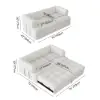 190 cm 3-Seater Boucle Convertible Sleeper Sofa – AUD-H2490