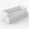 190 cm 3-Seater Boucle Convertible Sleeper Sofa – AUD-H2490
