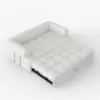190 cm 3-Seater Boucle Convertible Sleeper Sofa – AUD-H2490
