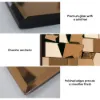 100 cm Brown Glass Wall Mirror Geometric Decorative Mirror Vertical & Horizontal Mounting
