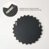 60cm Diamond-Shaped Wall Mirror, Silver Round Decorative Mirror