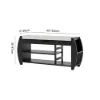 40'' Solid Wood Black Shoe Storage Entryway Bench with Shoe Rack