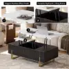 Grovyn 47" Fluted Lift-Top Coffee Table with 2 Drawers