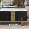 Grovyn 47" Fluted Lift-Top Coffee Table with 2 Drawers