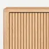 Lineva 200 cm Solid Wood Fluted Natural TV Stand with Cabinets