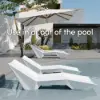 Outdoor Weather-Resistant Pool Chaise Lounge