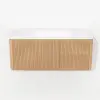 Modern 47" Floating Fluted Bathroom Vanity with Sink, Soft LED, Ample Storage – Warm White
