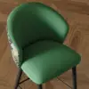 Arcora Green Velvet Counter Stool with Upholstered, 2 Pieces