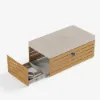 Tevara Outdoor 120 cm Propane Smokeless Aluminium Rectangular Fire Pit Table in Sand
