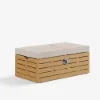 Tevara Outdoor 120 cm Propane Smokeless Aluminium Rectangular Fire Pit Table in Sand