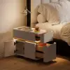 Picture of Narrow Smart LED Bedside Table with Sintered Stone Top