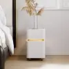Picture of Narrow Smart LED Bedside Table with Sintered Stone Top