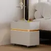 Picture of Narrow Smart LED Bedside Table with Sintered Stone Top