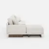 Vewal 126-inch L-Shaped Boucle Modular Sectional Sofa with Chaise & Ottoman