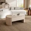 120 cm Oval Lift Top Mid-Century Modern Coffee Table