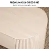 120 cm Oval Lift Top Mid-Century Modern Coffee Table