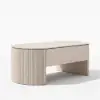 120 cm Oval Lift Top Mid-Century Modern Coffee Table