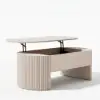 120 cm Oval Lift Top Mid-Century Modern Coffee Table