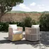 Costra 800D Tough Canvas Water-resistant Outdoor Lounge Chair Cover Set of 2