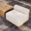 Resaro Outdoor Teak & Aluminium Swivel Lounge Chair