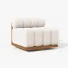 Resaro Outdoor Teak & Aluminium Swivel Lounge Chair