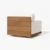 Resaro Outdoor Teak & Aluminium Swivel Lounge Chair