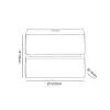 Humply Leather Floating Smart Bedside Table with Drawer – 41cm
