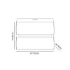 Humply Floating Leather 2-Drawer Smart LED Bedside Table with Sintered Stone Top – AUD-H2543