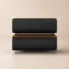 Humply Floating Leather 2-Drawer Smart LED Bedside Table with Sintered Stone Top – AUD-H2543