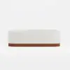 Rivo 150 cm W Boucle Upholstered Bedroom Bench with Fluted Base