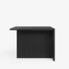 Modern 127 cm Matte Sintered Stone Kitchen Island with Storage, Black