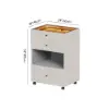 Selvo Walk-In Wardrobe Island Jewellery Dresser with Glass Top & Light