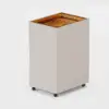 Selvo Walk-In Wardrobe Island Jewellery Dresser with Glass Top & Light
